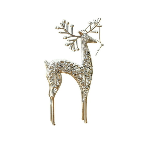 OAVQHLG3B Christmas Deer Hanging Ornaments, Glitter Deer Figurines Pendants Elk for Christmas Tree Decorations Xmas Holiday Party Supplies