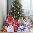 thumbnail image 1 of Clearance!Christmas Drawstring Gift Bags, 35PCS Merry Pouch Christmas Foil Gift Wrapping Sacks Pouches, drawstring Bags for Party Presents Treats Stocking Stuffers (35), 1 of 7
