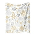 thumbnail image 1 of Clearance!Christmas Fuzzy Blanket Gold Silver Snowflake Throw Blanket Winter Xmas Soft Cozy Flannel Blanket for Home Party Bed Sofa Couch, 40 x 30 Inch, 1 of 9