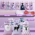 Clearance！ Christmas Gift Bag，Christmas Advent Calendar Bags 24 Pieces