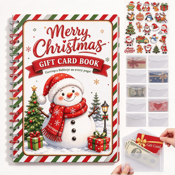 Coversll Designs Clearance! Christmas Gift Card Book, 10 Different Cover Design Holder ...