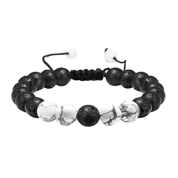 Christmas Gifts Moocorvic Jewelry & Fashion Bracelets Women Bracelet Suit Tiger's Eye Stone Turquoise Woven Stone Volcanic Bracelet