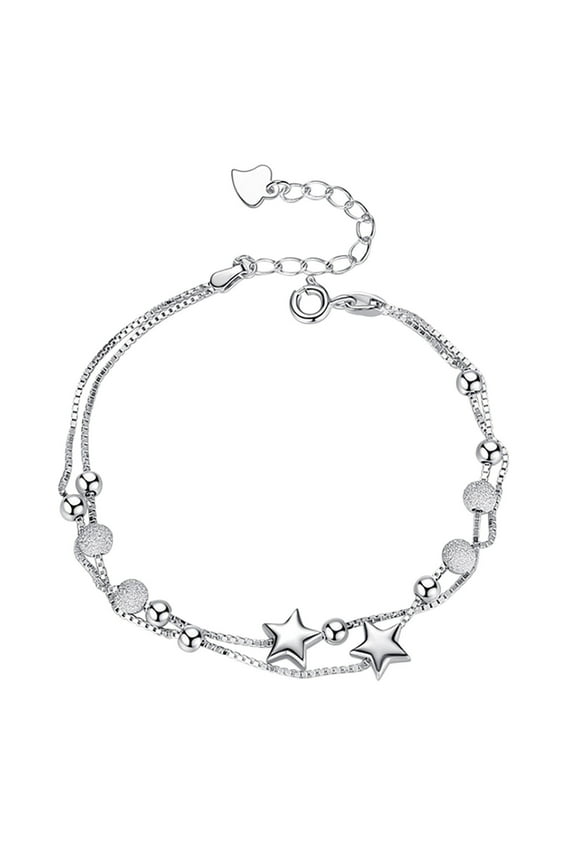 Christmas Gifts Moocorvic Bracelets Women Cute Beads Heart Bracelet Boho Adjust Bracelet For Women Teen Girls
