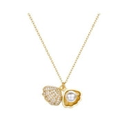 Christmas Gifts Moocorvic Necklace 2022 Fashion Shells Pearl Necklace For Women Gril Wonderful Gift