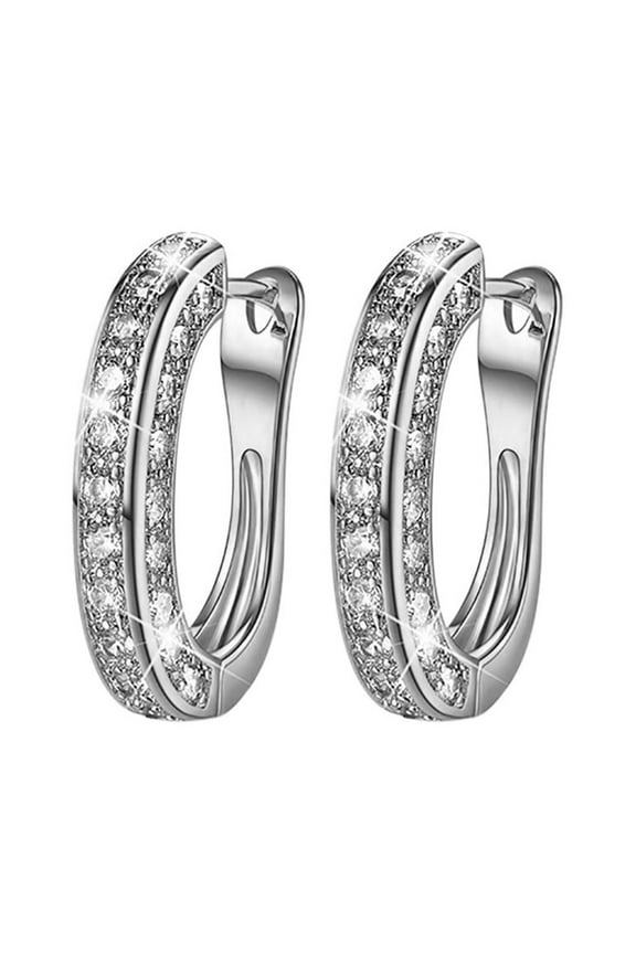 Clearance! Christmas Gifts Moocorvic Jewelry & Fashion Rings for Women Creative Bohemian Large Half Earrings Women's Jewelry Gift