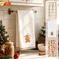 thumbnail image 1 of Clearance! Christmas Gingerbread Pattern Kitchen Towel, Absorbent Decorative Hand Dish Towel 24x16in, Holiday Xmas Tea Towel for Cooking Baking, Home Kitchen Decor & Christmas Gift, 1 of 7
