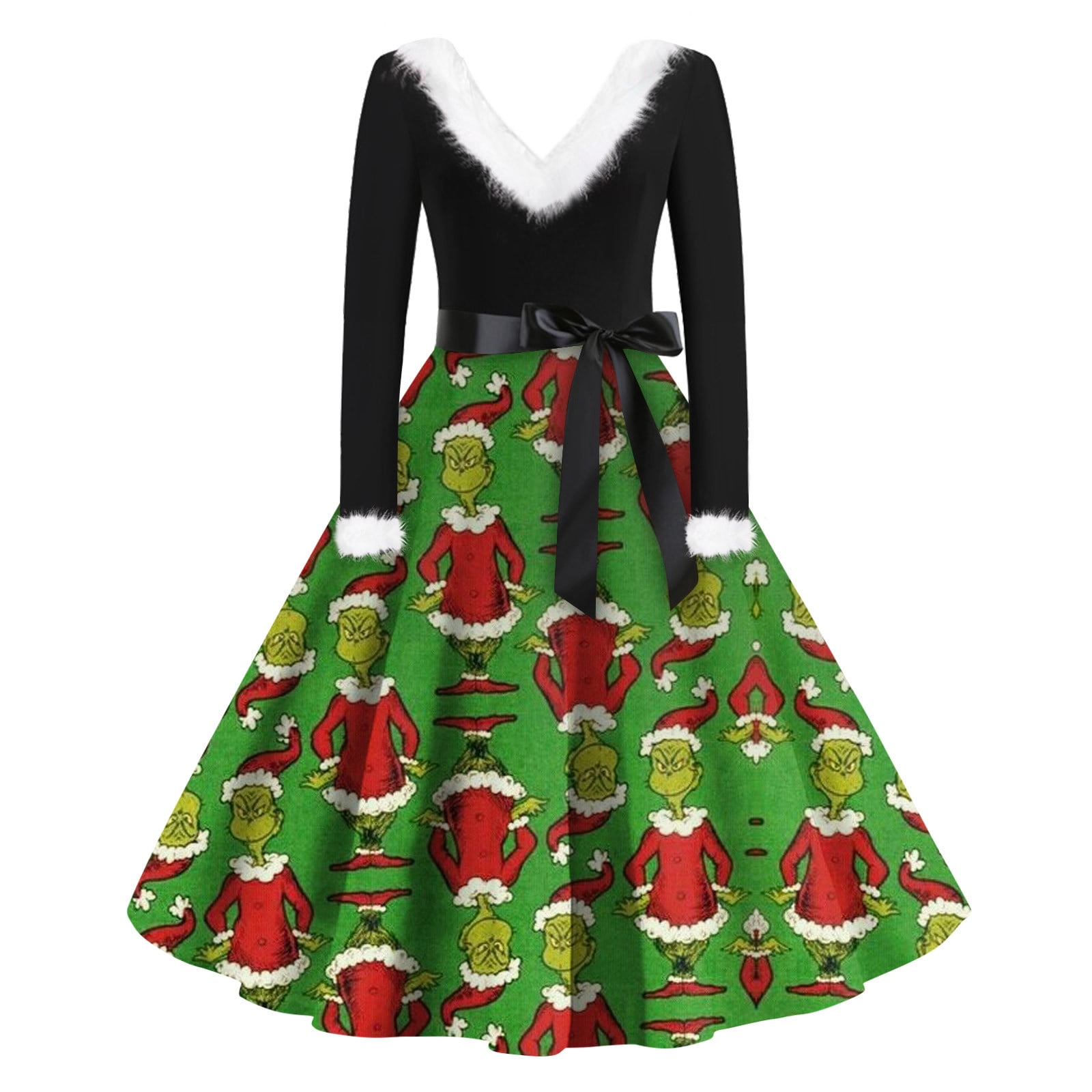 Clearance before Christmas,Grinch Dress,Christmas Grinch Vintage Dress ...