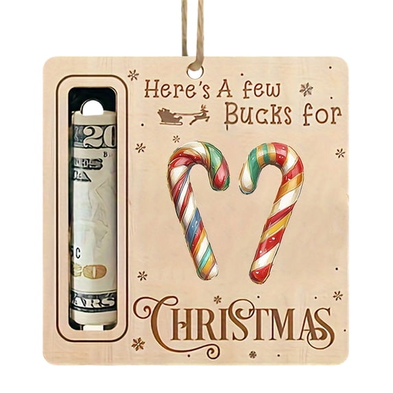 Clearance! Christmas Ornament, Christmas Cash Gift Holder Ornament, Christmas Tree Decoration