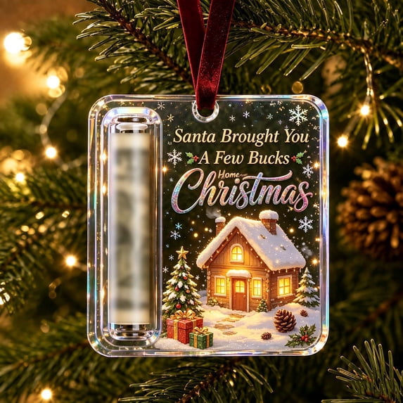 Clearance! Christmas Ornament, Christmas Money Holder for Cash Gift, Christmas Tree Decoration (House)