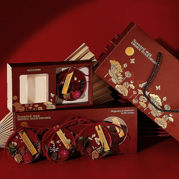 Christmas Ornaments 2025,Scented Candles Gifts Set For Women Small Soy Candles Set Gift Aromatherapy Candles For Home Scented Gift Ideas On Thanksgiving Christmas,Red