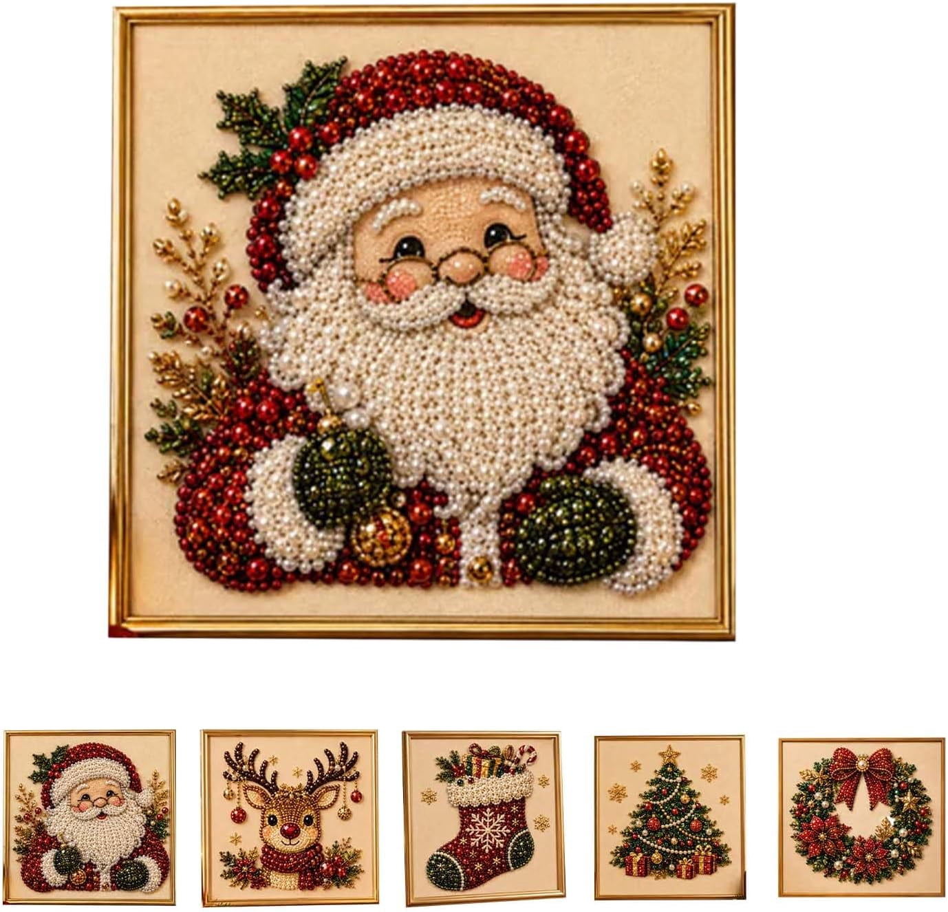 Clearance Christmas Pearl Art Kits for Adults Pearl Diamond Art Diy Kits DIY Pearl Painting Kit for Adults Beginners Santa 4f7ead65 d0fe 4dd5 8d7c 4e11d90420e4.22a9ba02e9aef70a6794e9b9e47e58b1