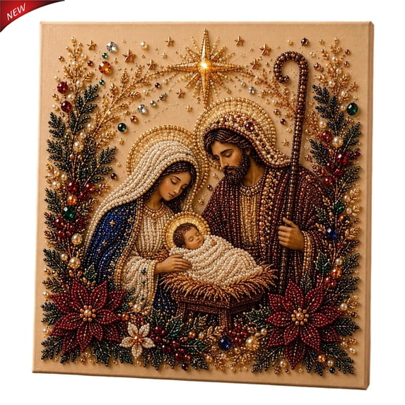 Clearance! Christmas Pearl Art Kits for Adults Pearl Diamond Art Diy Kits DIY Pearl Painting Kit for Adults & Beginners