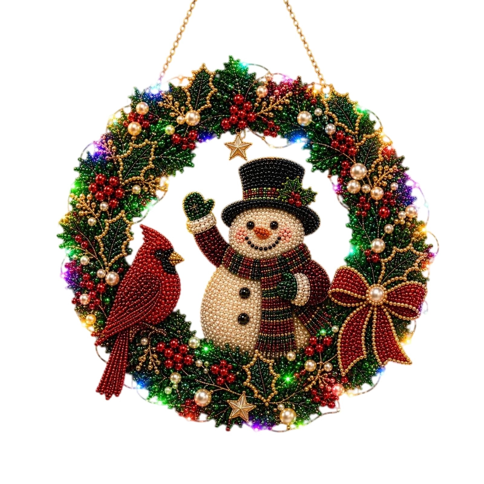 String Candy Kit Clearance! Christmas Pearl Diamond Art Kit with LED String Lights, DIY ...