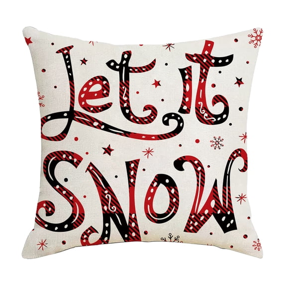 Clearance!Christmas Pillow Covers 18x18",Christmas Decorations Flax Throw Pillowcase,Perfect Holiday Decorative Throw Pillows for Home Decor, Sofa Couch Cushion Indoor Decoration