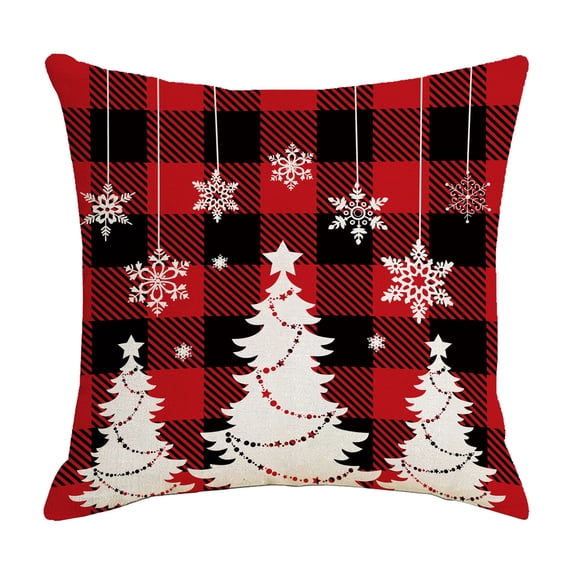 Clearance!Christmas Pillow Covers 18x18",Christmas Decorations Flax Throw Pillowcase,Perfect Holiday Decorative Throw Pillows for Home Decor, Sofa Couch Cushion Indoor Decoration