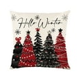 thumbnail image 1 of Clearance!Christmas Pillow Covers Cushion Covers Decoration Christmas Pillow Cover Holiday Decor Throw Pillow Case for Sofa Couch Christmas Office Bedroom Decorations (18 x 18 Inch), 1 of 6