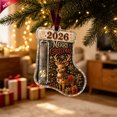 thumbnail image 1 of Clearance! Christmas Reindeer Cash Gift Holder Ornament, 2026 Acrylic Stocking Money Holder, Indoor Outdoor Home Decor, Christmas Decorations for Xmas Tree Holiday Gifting, 1 of 7