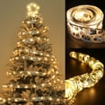 thumbnail image 1 of Clearance!Christmas Ribbon Lights,Led Ribbon Christmas Lights, 50Led Battery Powered Christmas String Lights For Christmas Tree, Party Decoration Indoor Outdoor Hanging Decoration., 1 of 7
