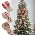 thumbnail image 1 of Clearance!Christmas Ribbon Wired 2.5 in x 6.6 ft,Christmas Ribbon for Gift Wrapping Wedding Party Xmas tree Decoration, 1 of 4