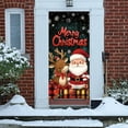thumbnail image 1 of Clearance!Christmas Snowman Door Cover Merry Christmas Door Decorations Winter Snowman Backdrop Background Banner for Front Porch Xmas Party Decor Supplies(C), 1 of 7