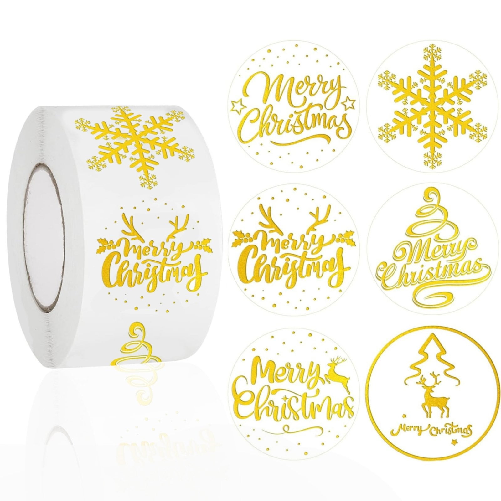 Christmas Stickers!Giyblacko 500 Pcs Merry Christmas Stickers Roll 1 ...