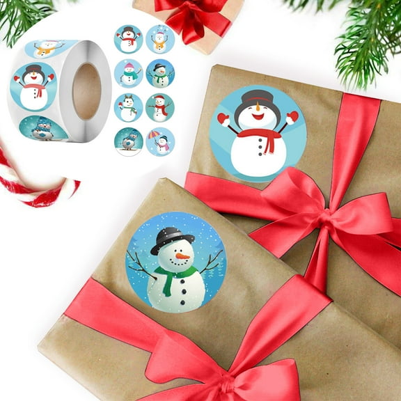 Clearance! Christmas Stickers Roll Gift Sticker Holiday Pack Gift Christmas Decorating 500 Christmas Posts Home Decor