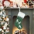 thumbnail image 1 of Clearance! Christmas Stocking Big Xmas Stockings Decoration Santa Snowman Reindeer Stocking Christmas Decorations And Party Accessory 2*2*0.4 in Green, 1 of 7