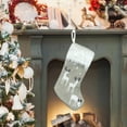 thumbnail image 1 of Clearance! Christmas Stocking Big Xmas Stockings Decoration Santa Snowman Reindeer Stocking Christmas Decorations And Party Accessory 2*2*0.4 in White, 1 of 7