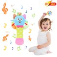 thumbnail image 1 of Clearance! Christmas Stocking Stuffer, Baby Plush Rattle Stick, Soft Cloth Hand Shaker for Visual & Auditory Development, Sensory Grab Toy for Newborn Infant 0-3 3-6 6-12 Months, 1 of 9