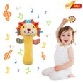 thumbnail image 1 of Clearance! Christmas Stocking Stuffer, Baby Plush Rattle Stick, Soft Cloth Hand Shaker for Visual & Auditory Development, Sensory Grab Toy for Newborn Infant 0-3 3-6 6-12 Months, 1 of 9