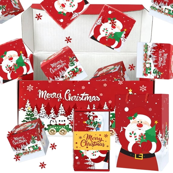 Clearance! Christmas Surprise Box Gift for Money, Surprise Gift Box Explosion, Folding Bouncing Gift Box for Christmas Birthday Anniversary (C)