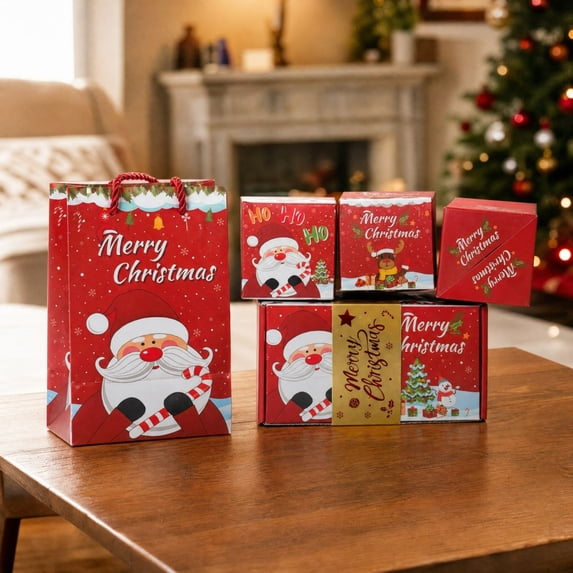 Clearance! Christmas Surprise Box Gift for Money, Surprise Gift Box Explosion, Folding Bouncing Gift Box for Christmas Birthday Anniversary (E)