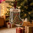 thumbnail image 1 of Clearance! Christmas Tree Cash Gift Holder Ornament, 2026 Acrylic Stocking Money Holder, Indoor Outdoor Home Decor, Christmas Decorations for Xmas Tree Holiday Gifting, 1 of 7
