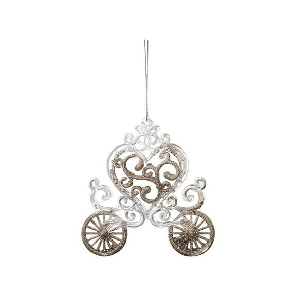 Clearance!Christmas Tree Hanging Ornaments, Bell Pumpkin Carriage Carousel Ballets Dancers Decorative Pendant for Winter Decoration Indoor Outdoor Window Living Room Christmas Tree Holiday Decor