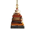 thumbnail image 1 of OAVQHLG3B Christmas Tree Shape Bookshelf Ornament Artificial Christmas Tree Decoration 2D Acrylic Books Stacked Ornament Christmas Ornaments for Indoor and Outdoor Decoration Party Supplies, 1 of 6