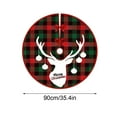 thumbnail image 1 of OAVQHLG3B Christmas Tree Skirt, Red Merry Christmas Base Cover for Tree, Xmas Ornaments Mat for Indoor Outdoor Holiday New Year Party Home Decorations, 1 of 6