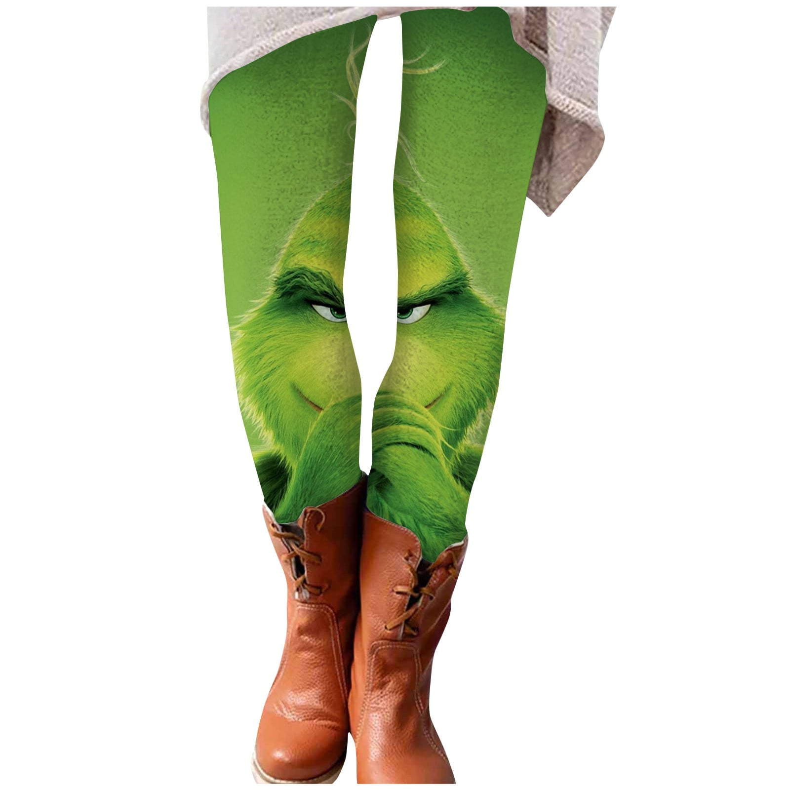 Clearance Before Christmas Women's Christmas Grinch Printed Leggings ...
