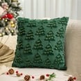thumbnail image 1 of EKIDAZB Christmas decorations,Throw Pillow Christmas Tree Decorative Pillow 18x18 Inch Soft Plush Wool Pillow Home Decors For Sofa Livingroom Bed, 1 of 7