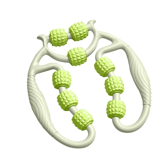 Clearance!Circular Leg Clamp, Massage Roller Relax Roller with 9 Wheels, Muscle Roller Arm & Leg Massager, Manual Massager Roller Tools for Wrist, Hand, Foot, Thigh (Blue)