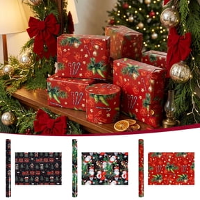 Tree Shape Patterns Gift Wrap Clearance