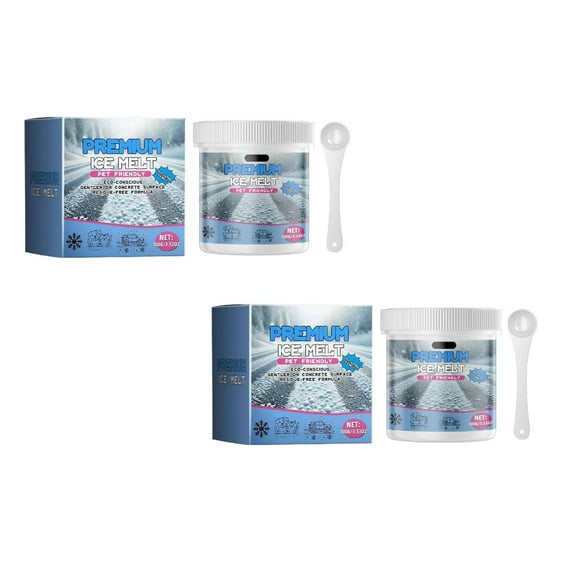 Clearance Cleaning Agents under $15 Pet Friendly Ice Melt – Fast Acting Chloride Formula Safer For And 100g Tub With