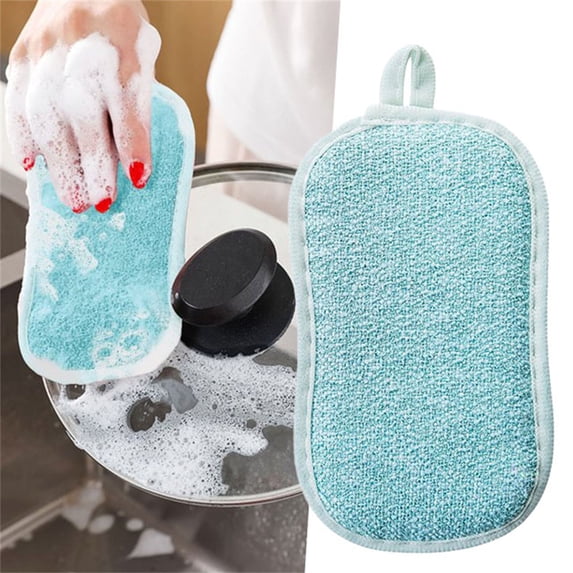 Clearance Cleaning Brush under $5 Tile Sponge With Handle Beauty So Clean Brush Clean Cleaning Products Kitchen Cleaning Double Dishcloth Thickened Dishwashing Sponge Scouring Pad Decontaminatio