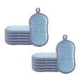 thumbnail image 1 of Clearance Cleaning Brush under $7 Sponges Kitchen Dish Sponge For Washing Dishes Cleaning Kitchen 6 Pack Non Scratch Rough Scrubbers Side For Non Stick Cookware Soft Microfiber Scrub Side For Di, 1 of 9