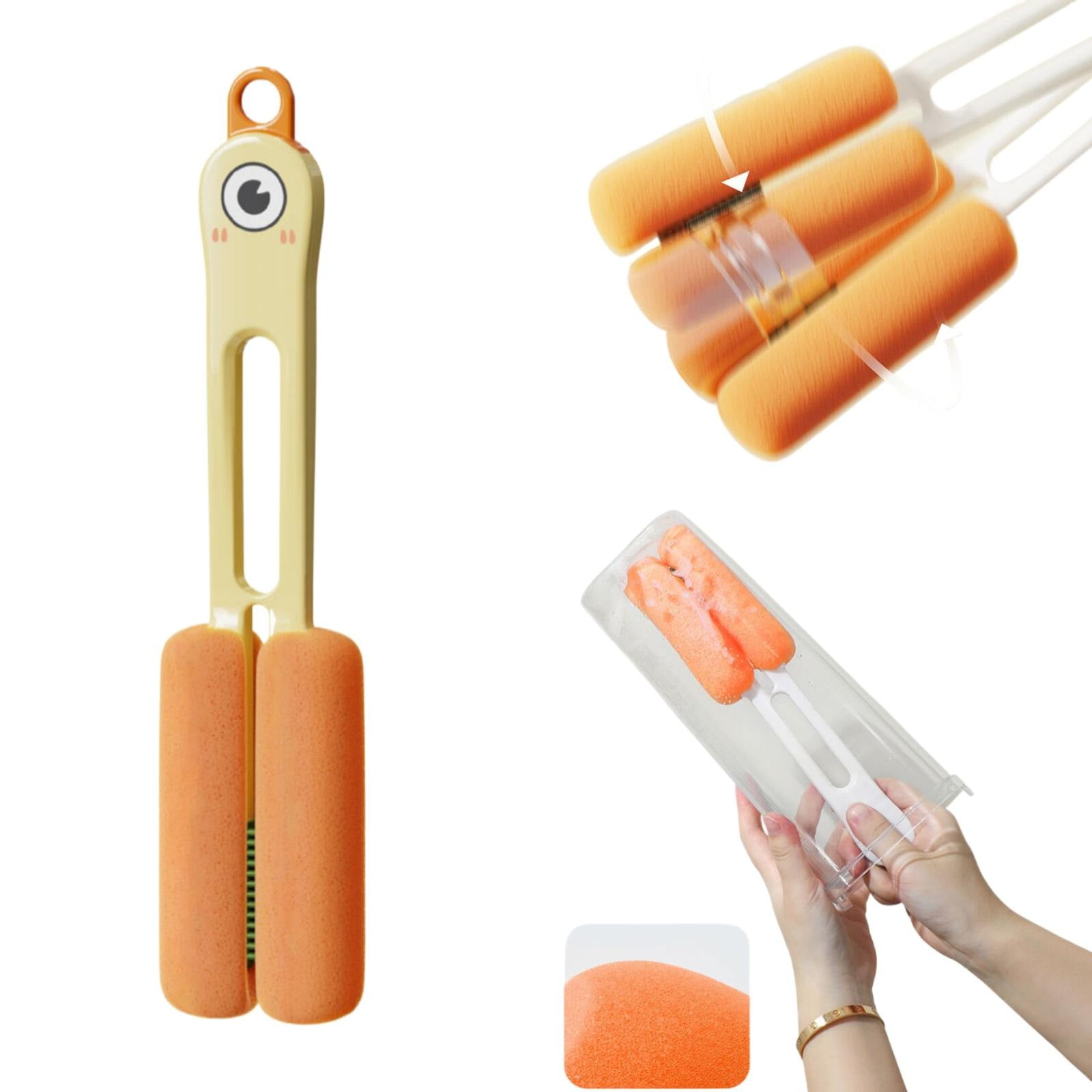 Clearance! Cleaning Brush , Kitchen Bottle Cleaning Brush Set 4 in 1