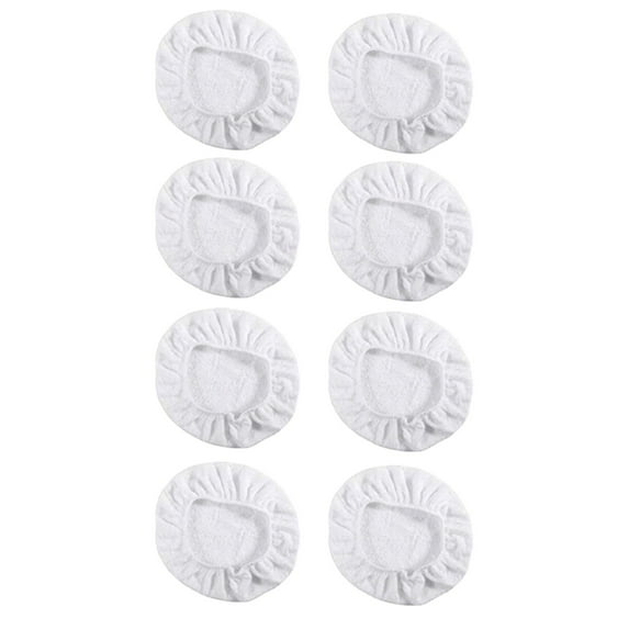 Clearance Cleaning Brush under $7 8Pack Car Polisher Pad Bonnet (5 To 6 Inches) Soft Microfiber Polishing Bonnet Buffing Pad Cover