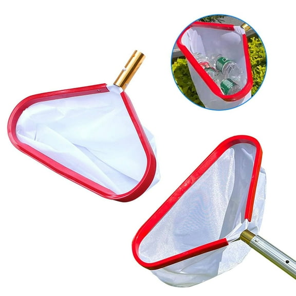 Clearance Cleaning Supplies under $10,Heavy Duty Swimming Rake Cleaning Tool 2025 New Pool Net With Deep Nylon Mesh Net Bag Aluminum Frame & Handle Rake All Standard Poles