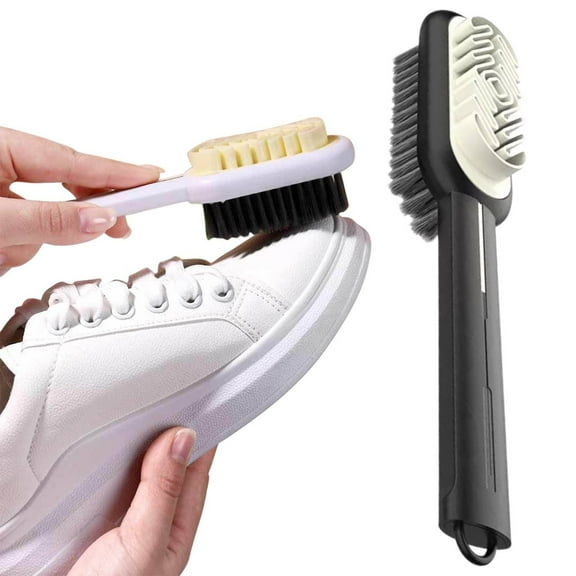 Clearance Cleaning Supplies under $5,2 In 1 Scrub Suede Shoe Brush Suede Leather Cleaning Brush With Soft Brush For Shoe Boot Bag Cleaning
