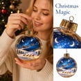 thumbnail image 1 of Clearance Clear Christmas Ornaments Balls, Light-Up Mini Holiday Scene with Warm LED Light, Festive Keepsake Gift, 1 of 5