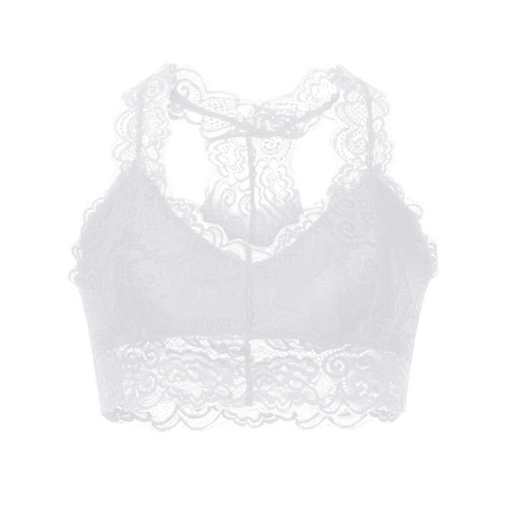 Clearance Clear Strap Bras for Women Plus Size Crop Wire-Free Bra Sleep Bralettes for Women with Support Clear Strap Bras for Women Lace Lingerie V-Neck Underwear