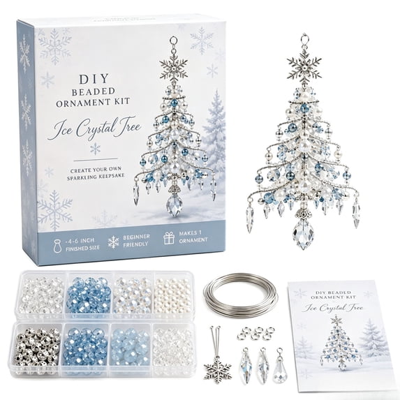 Clearance! Clearance DIY Beaded Christmas Tree Kit, Beads for Crafts 3D Christmas Pearl Art Kit, Beaded Christmas Tree Kit for Kids Adults